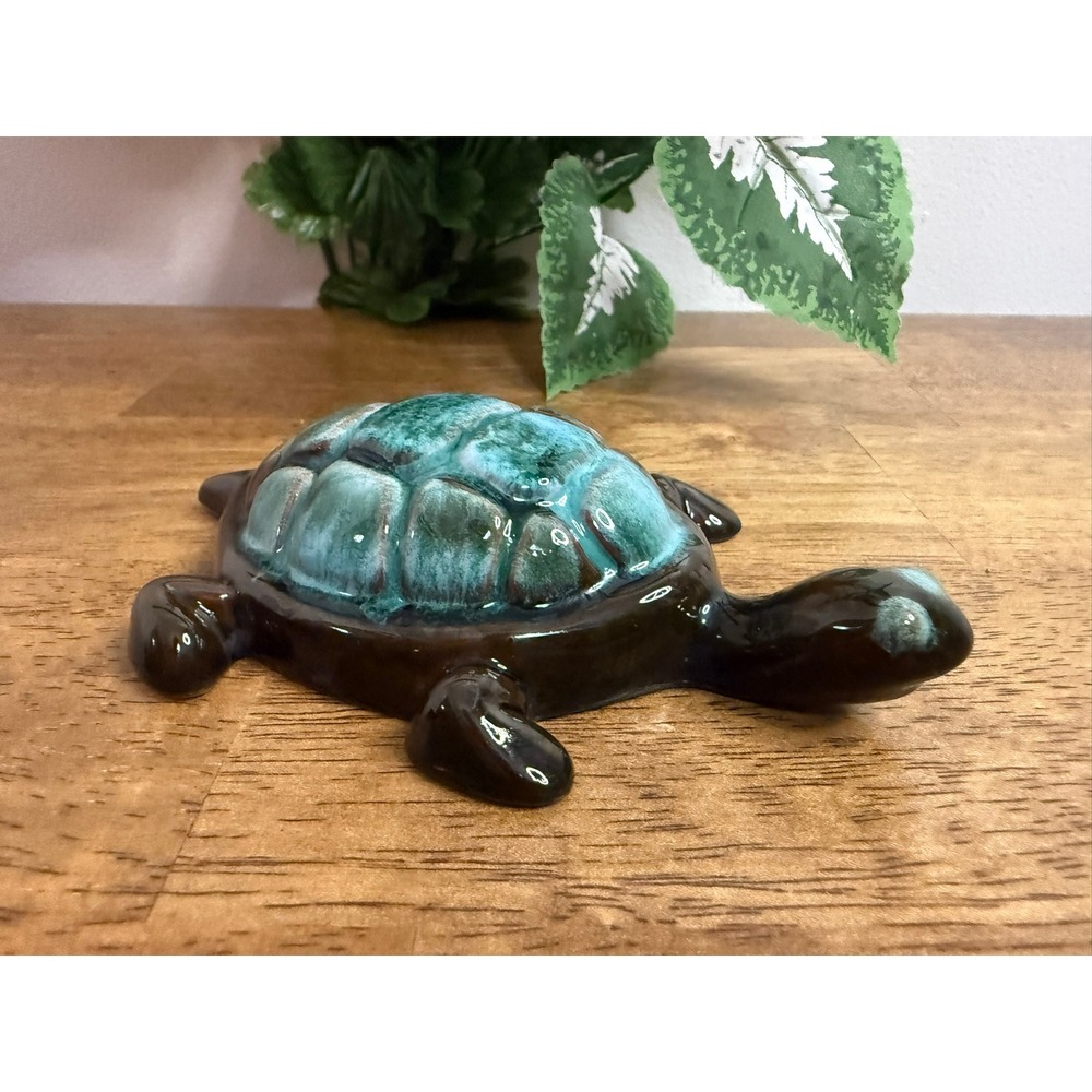 Vintage Blue Mountain Pottery Turtle Figurine Canadian Art Pottery‎ BMP Animal